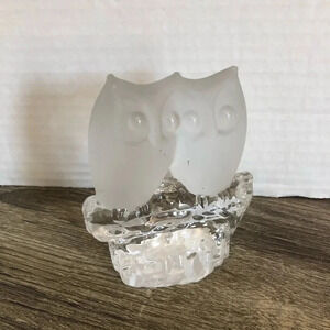 Vintage Reijmyre Sweden  Owl Paperweight